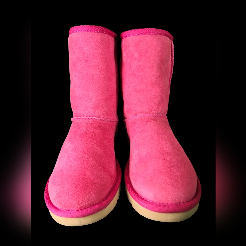 UGG Pink and Rainbow Winter Boots - Picture 10 of 12